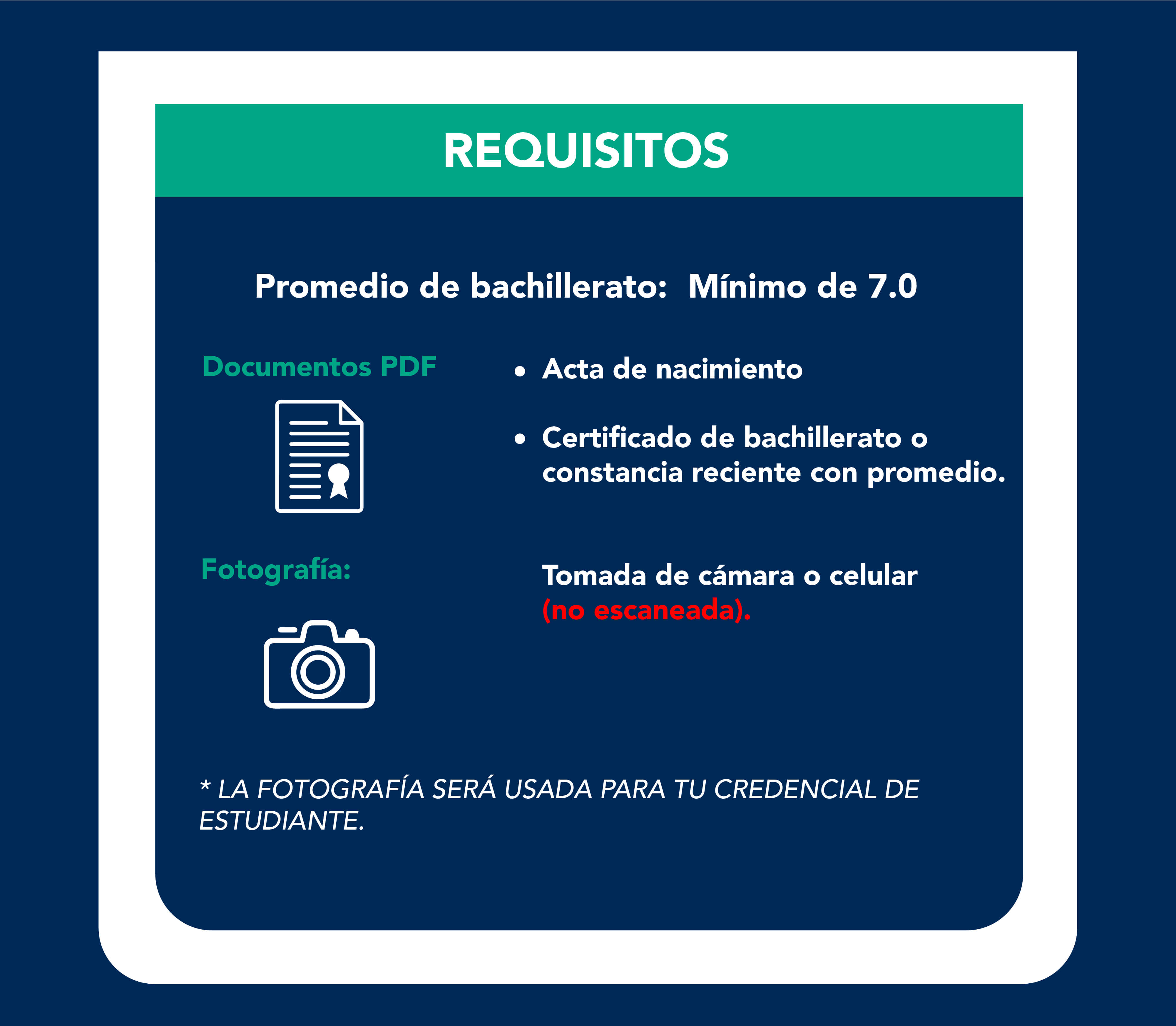 Imagen requisitos